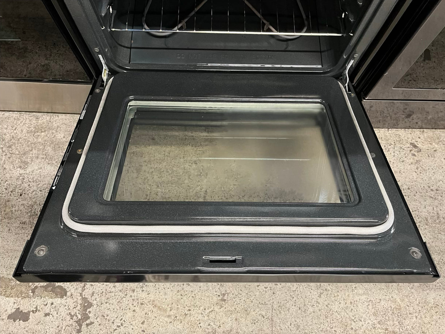 -Frigidaire glass top electric range 220v 4 burner bake broil self clean Refurbished stainless steel 30" #ER7142PB