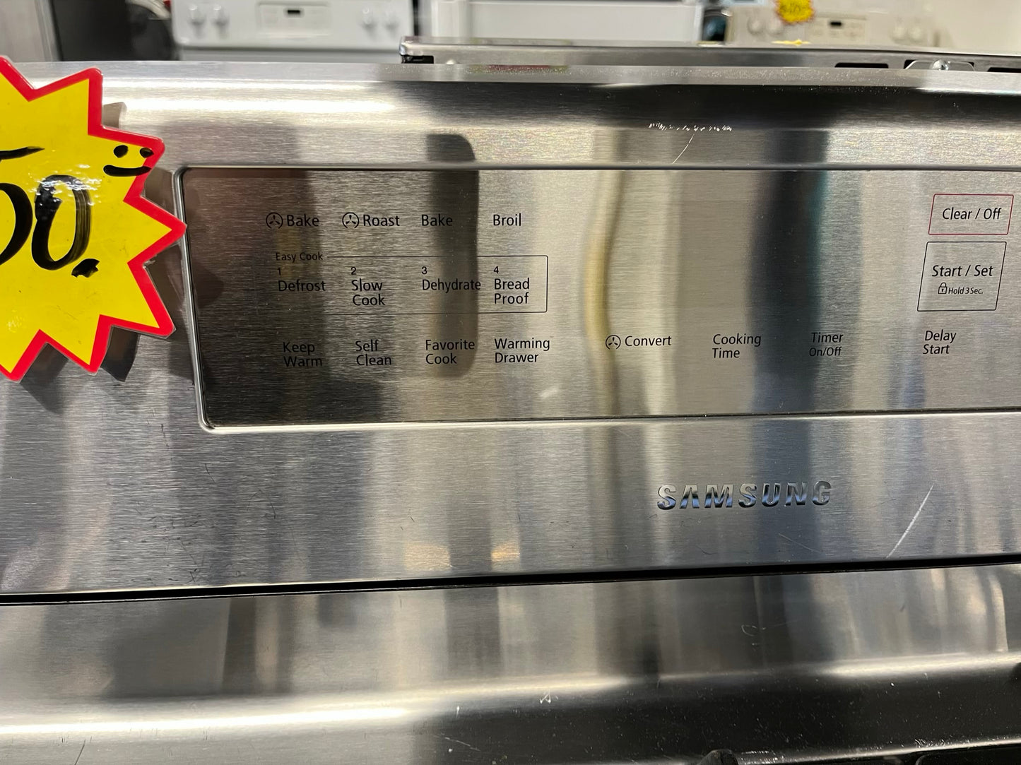 Samsung Gas range 5 burner convection roast  bake broil dehydrate self clean stainless steel 30” Refurbished 30" #GR297BB