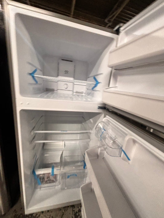 >new scratch and dent -Open box 📦 Frigidaire 28” 18cu.ft. Top Freezer stainless Steel ENERGY STAR #RFFF8HL