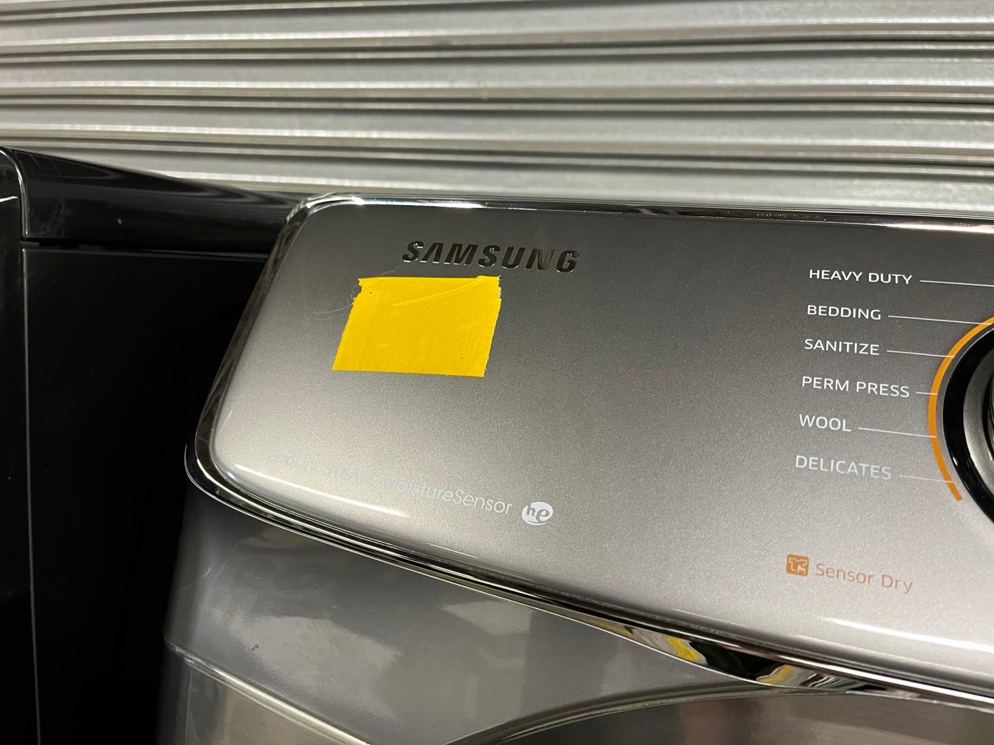 Samsung steam cycle washer 4.5 cu ft & dryer 7.5 cu ft set electric 220v front load stackable sensor dry He stainless steel #WD853UB