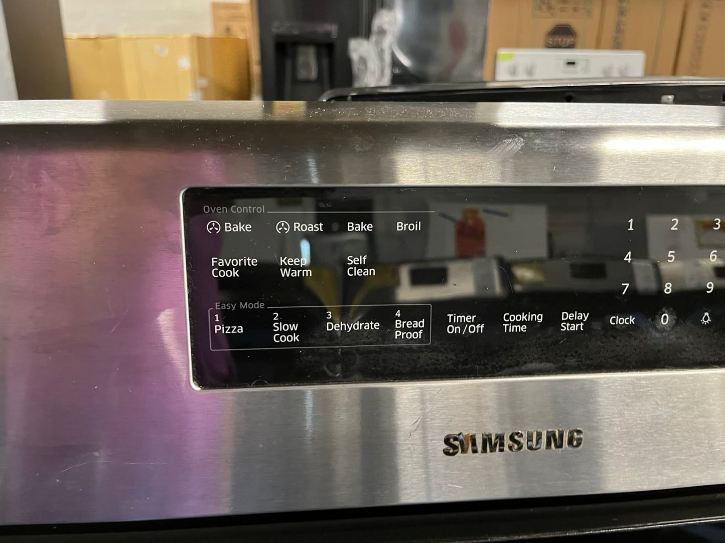 - Samsung Gas range 5 burner convection bake roast broil dehydrate self clean Refurbished 30" #GR219UB