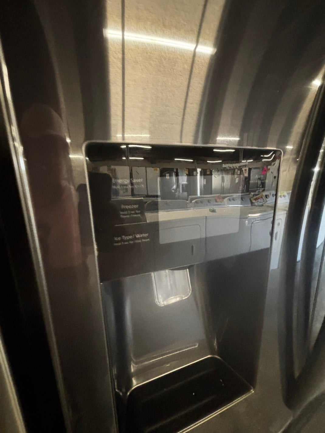 - Samsung 26cu.ft French door Refrigerator black stainless steel w/ice water dispenser 36" #RF740JB