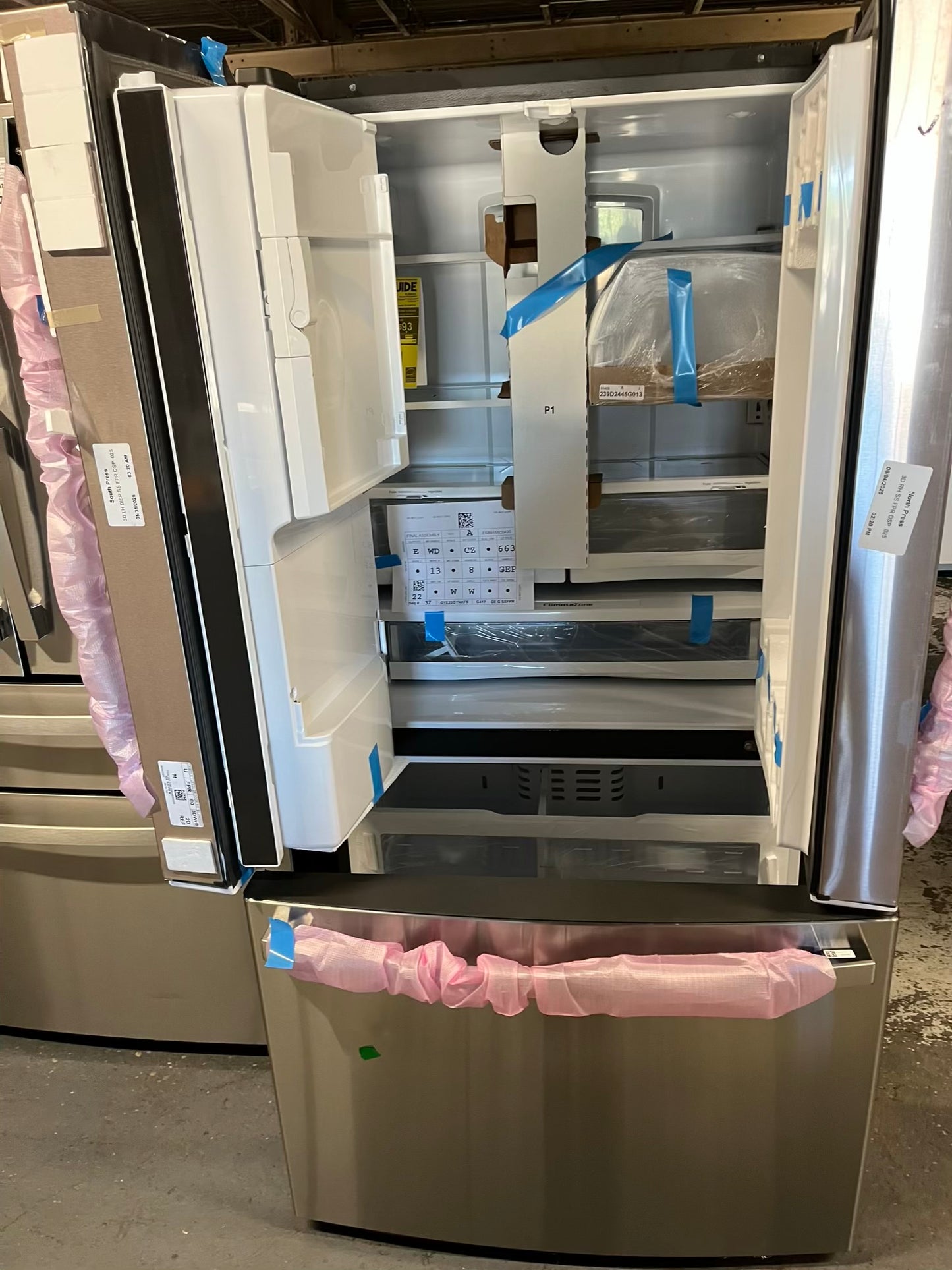 Open Box 📦 GE French Door Refrigerator stainless steel w/ice water dispenser - Item number #RF627KB 36” in