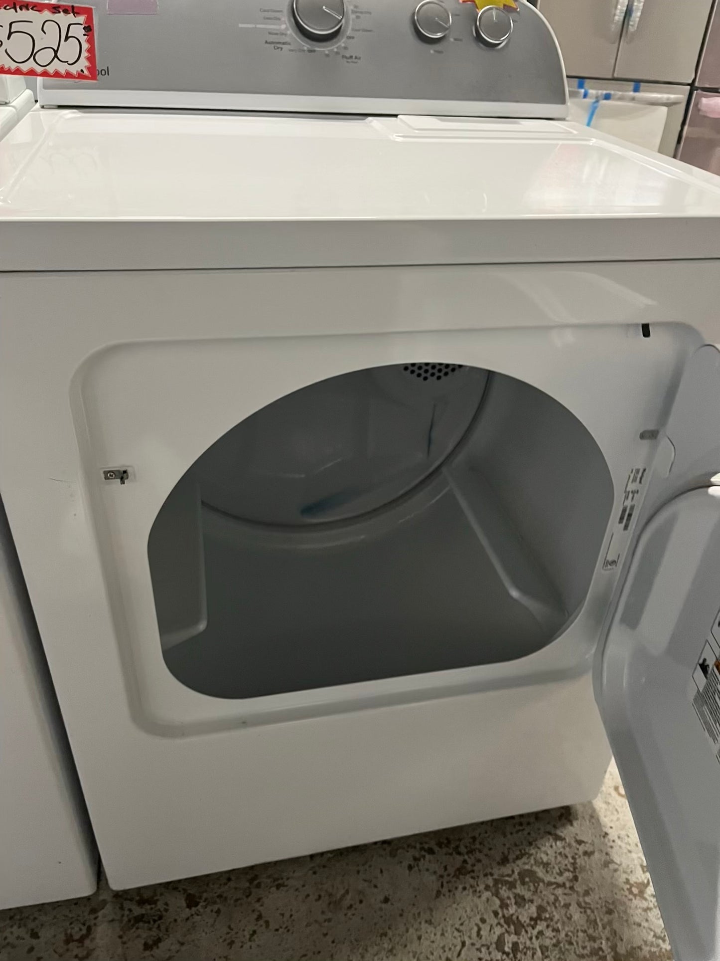 - Whirlpool washer & dryer set electric 220v side x side top load w/agitator #WS222B