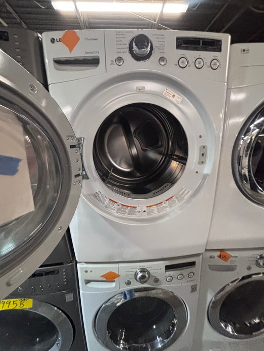 }special🎉LG washer & dryer set electric 220v front load stackable or side by side - sensor dry in white stackable or side by side , used refurbished working 💯 with warranty! #LGSETE54B
