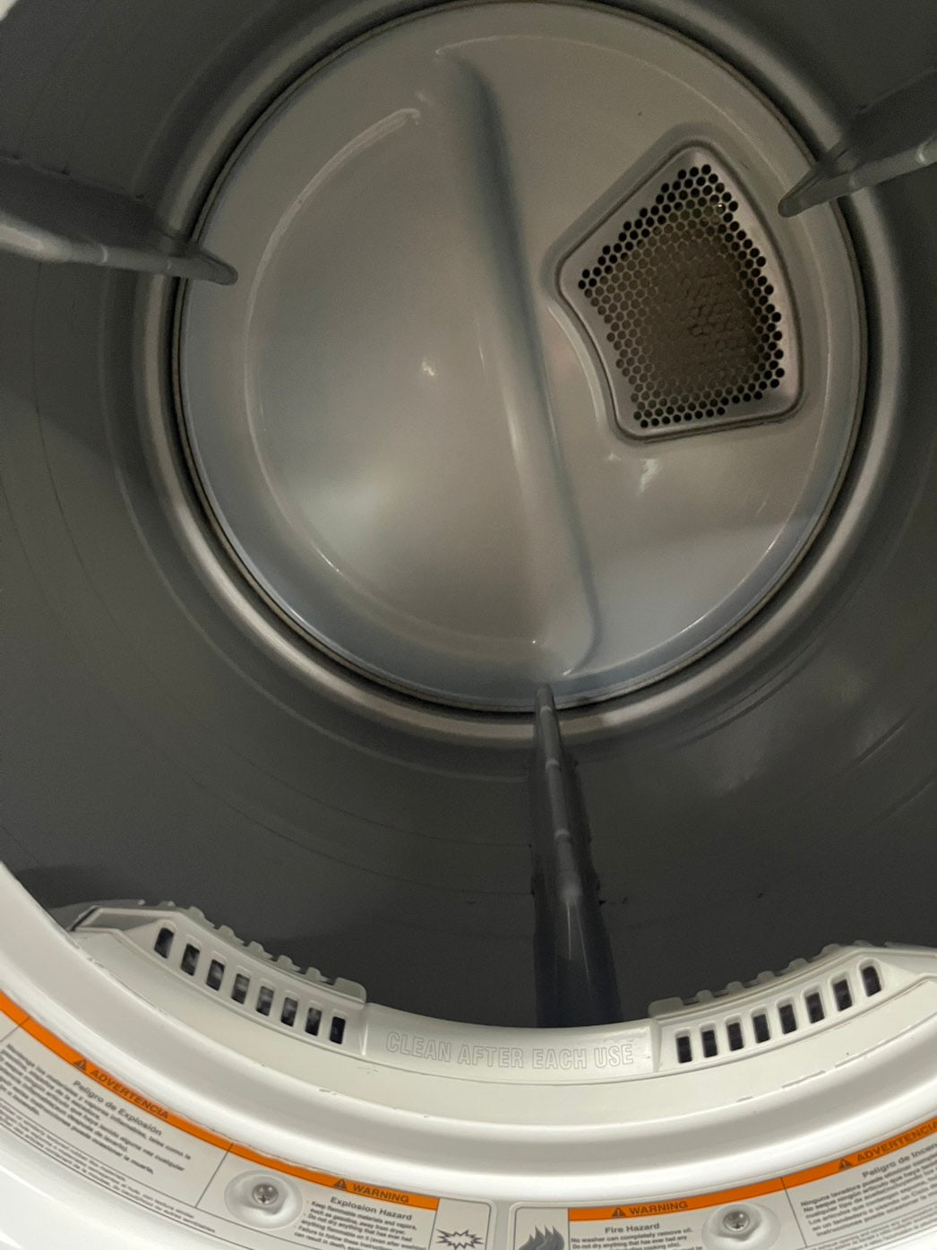 LG sensor Dry front load stackable electric 220v dryer in white 27" #ED669B