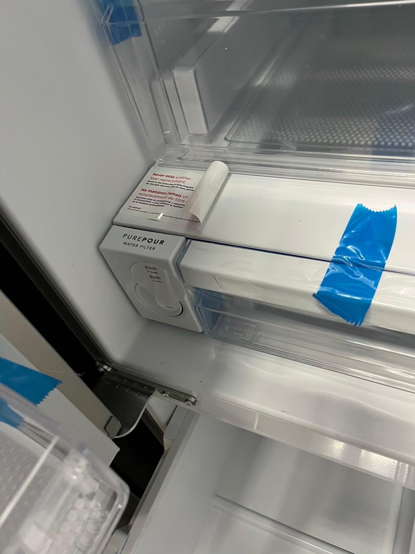 Open Box 📦 Frigidaire French Door Refrigerator stainless steel w/ice maker & water dispenser inside - Item number #RF652KB 36” in