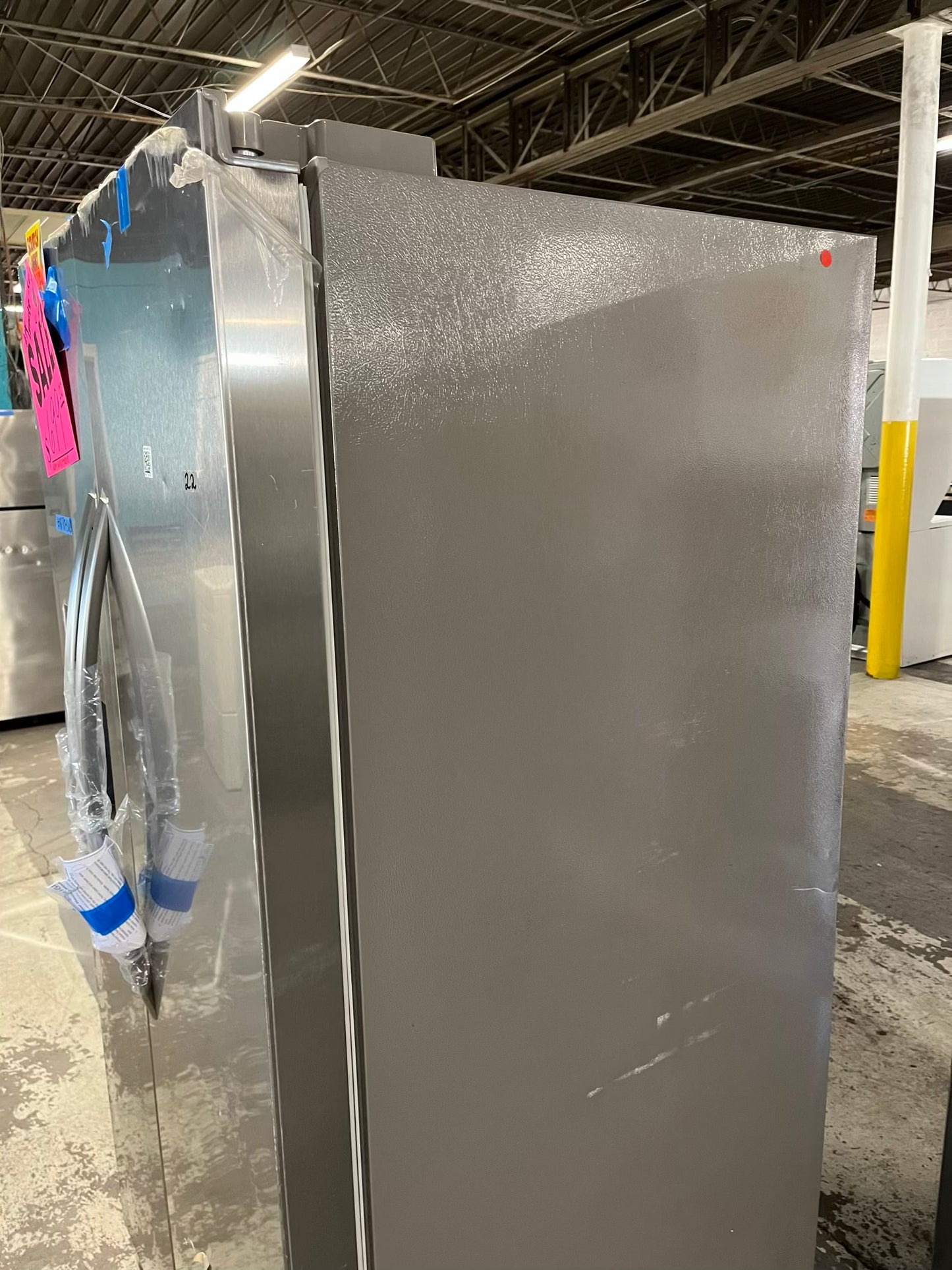Open Box 📦 | scratch & dent Frigidaire side x side refrigerator w/ice water dispenser inside stainless steel 36" #RF875VB