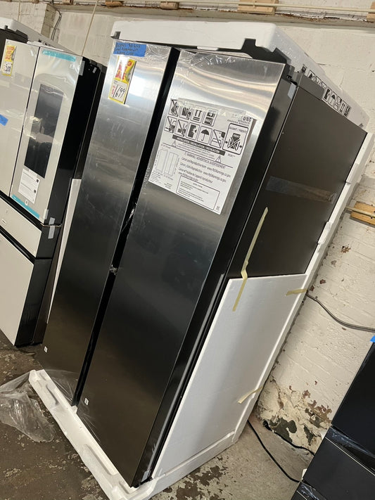 =Open box 📦 New S/d Samsung Bespoke 36 in. 28 cu. ft. Standard Depth Side by Side Refrigerator in Stainless Steel with Beverage Center #RFSAM27B