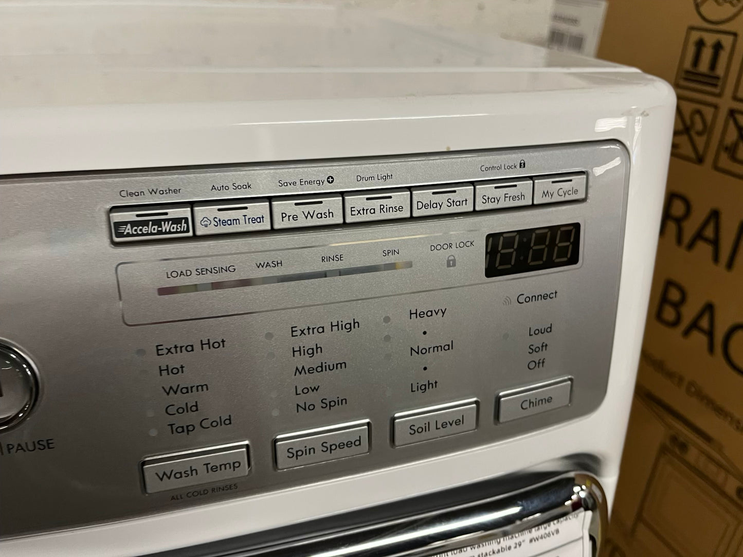 Kenmore Elite front load washing machine large capacity stainless steel drum stackable 29" #W406VB