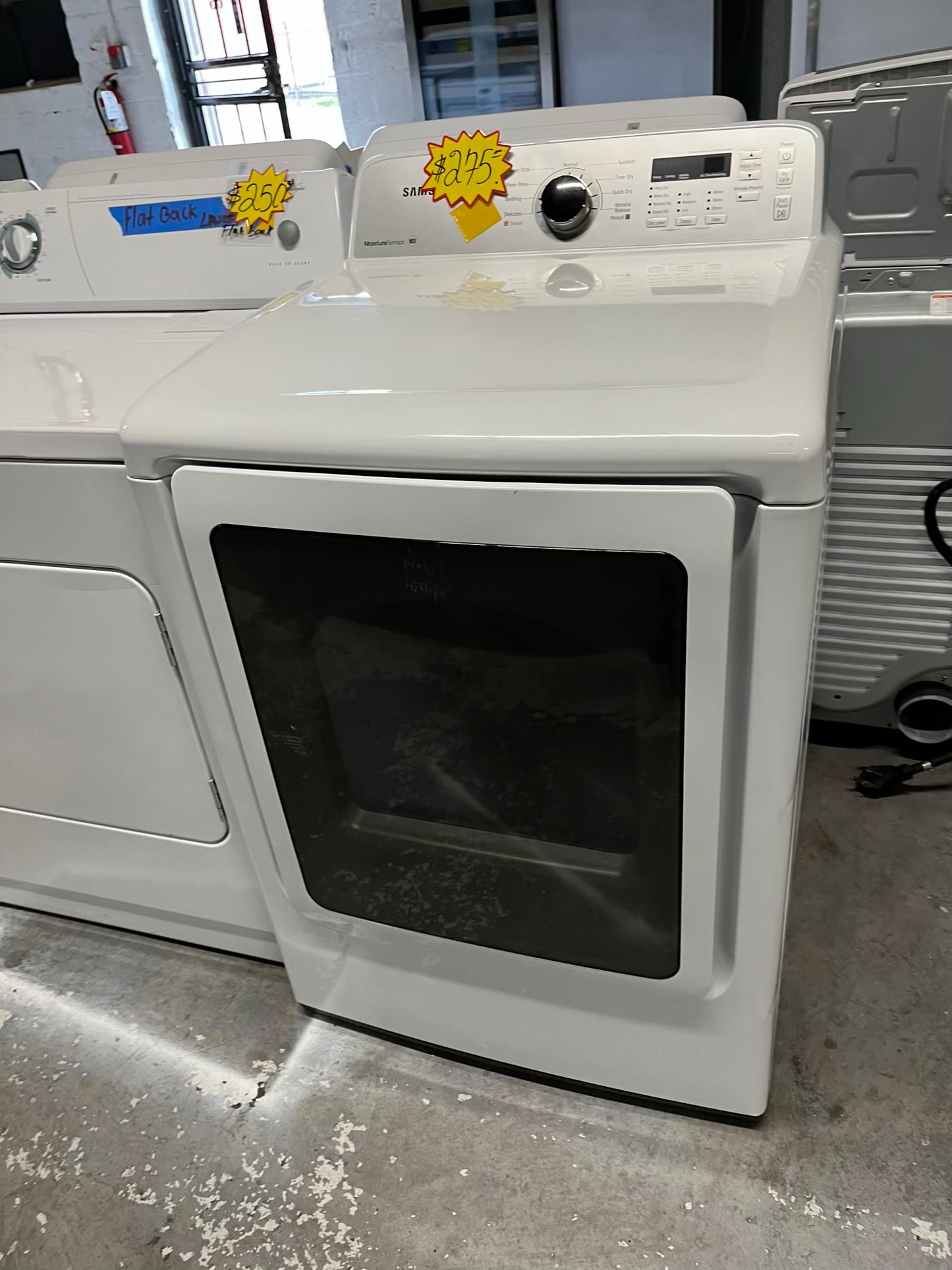 Samsung dryer side by side electric 220v large capacity 27" in Refurbished #ED785PB