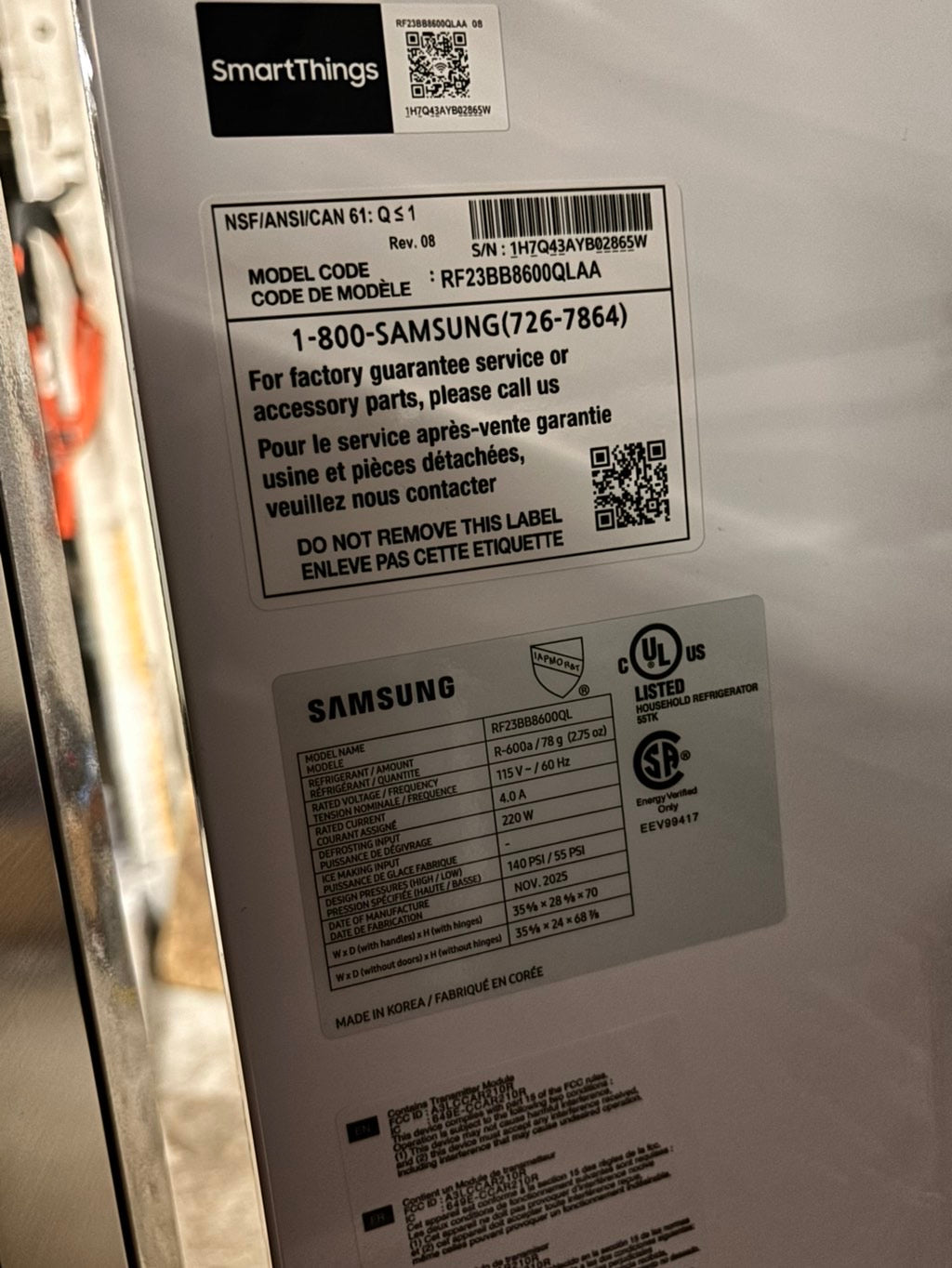 >special 🔥New open box (costumer return ) Counter Depth 4-Door French Door Refrigerator. A revolution in convenience and design, the concealed Beverage Center features both a water dispenser and ice maker
#RFSZ51YB (Copy)