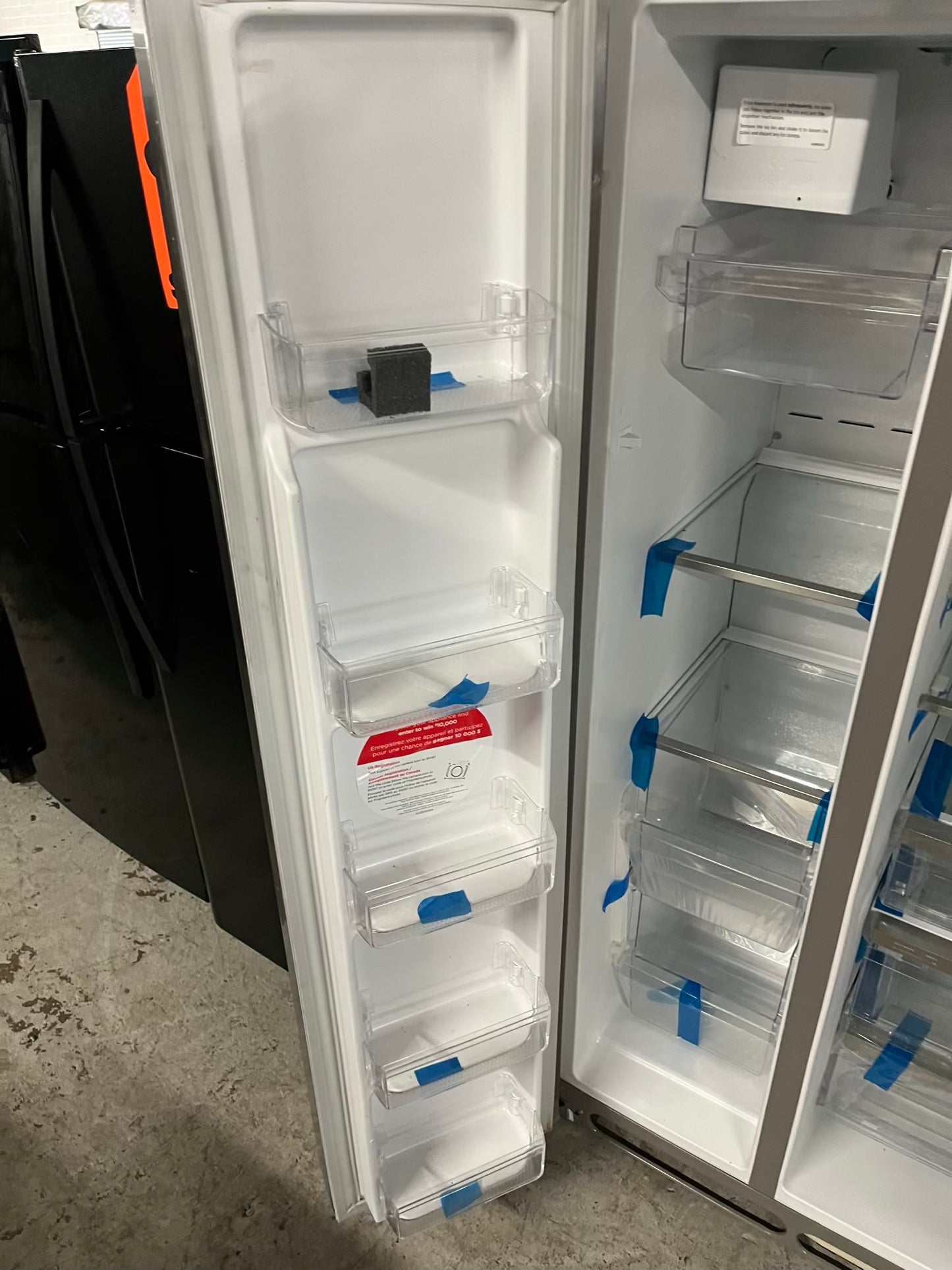 Open Box 📦 | scratch & dent Frigidaire side x side refrigerator w/ice water dispenser inside stainless steel 36" #RF505RB