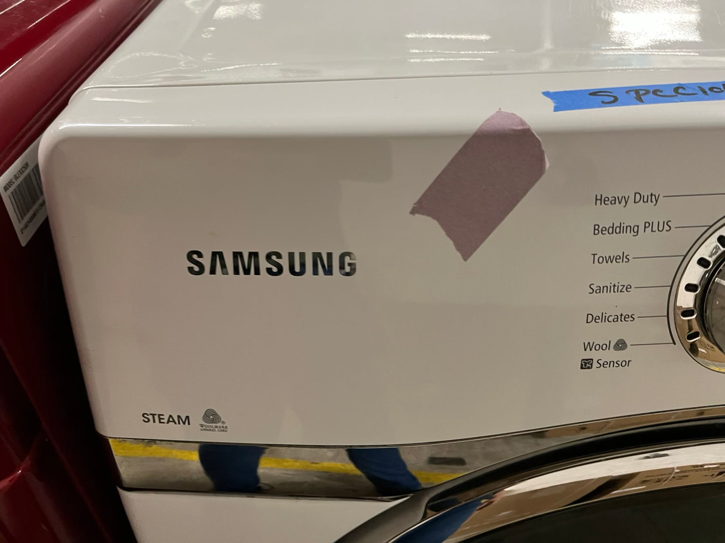 Samsung front load stackable electric 220v dryer in white 27" #ED419PB
