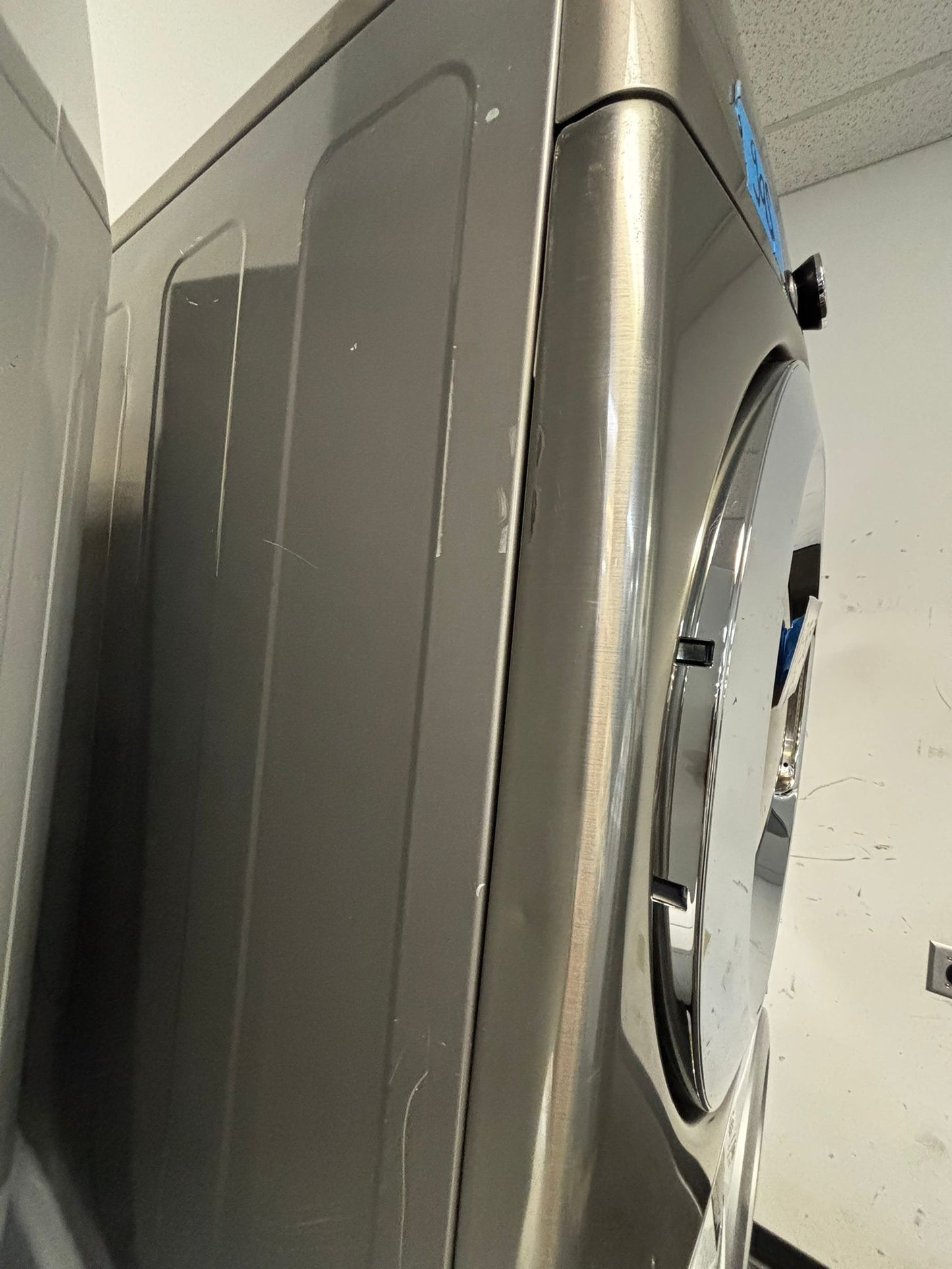 - LG front load GAS dryer large capacity stainless steel stackable 27” #GD401KL