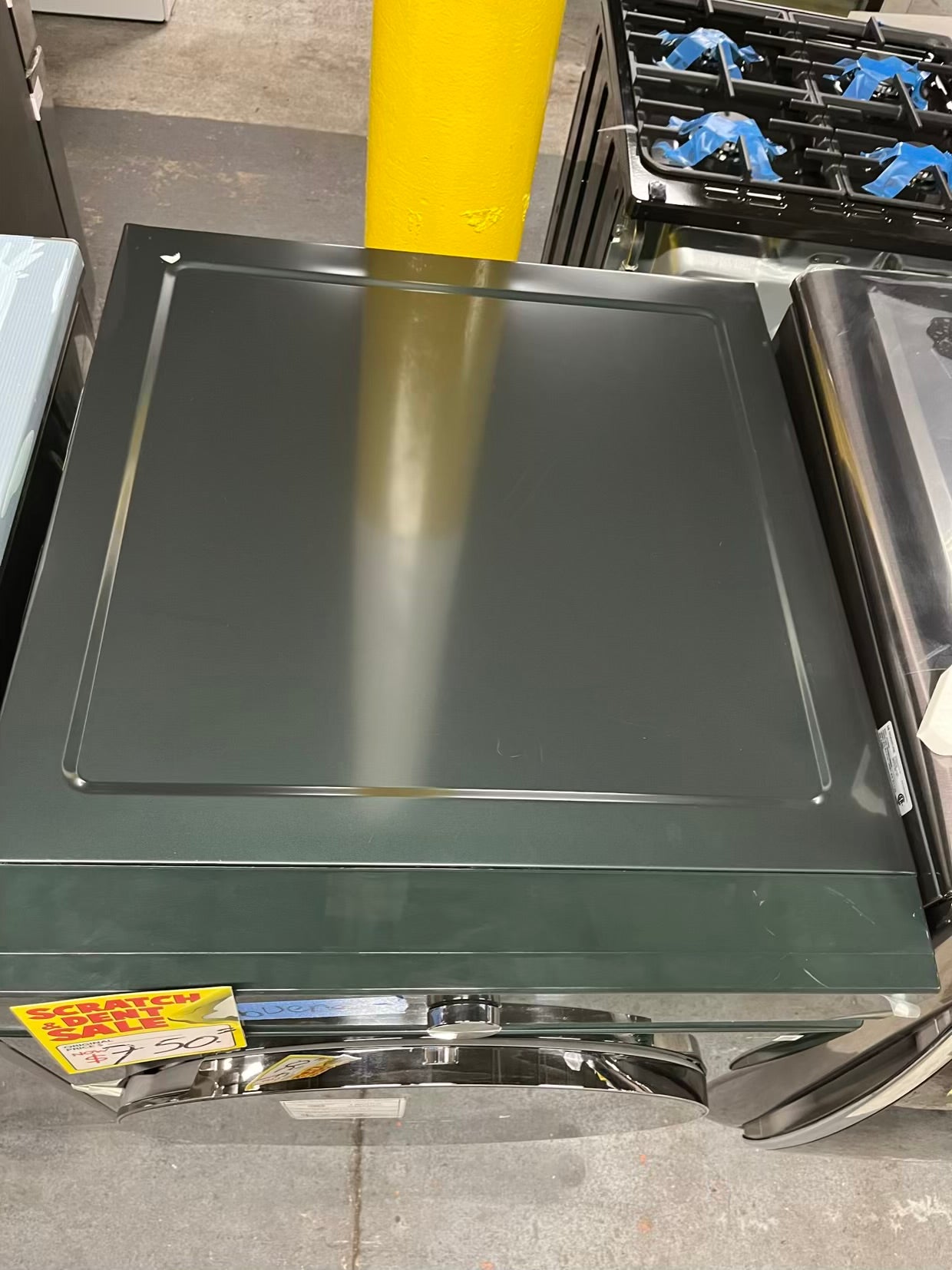 Open Box Samsung Smart things Dryer electric 220v front load stackable stainless steel drum large capacity 27" #ED349KB