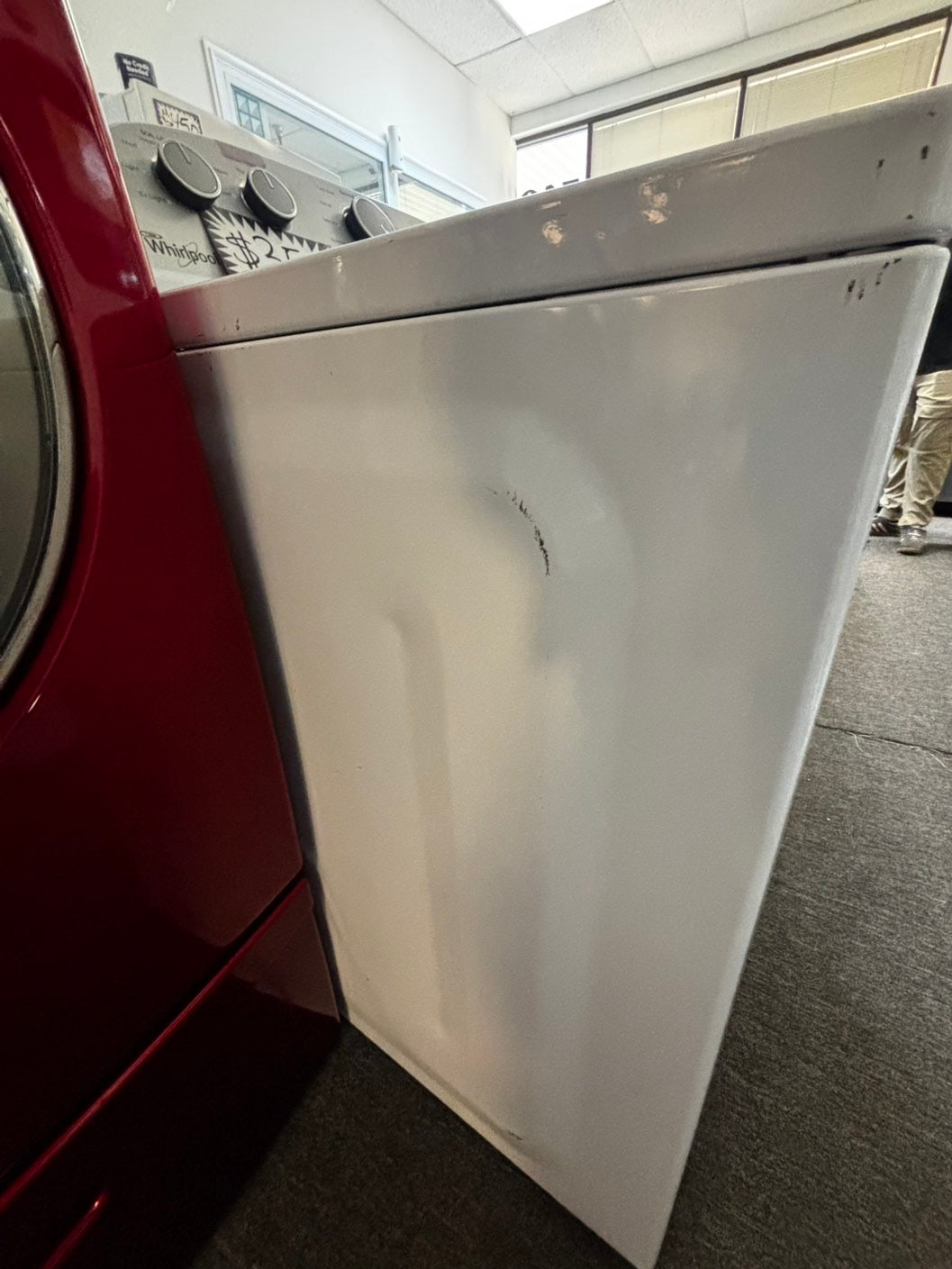 Extra large capacity Whirlpool Top load washing machine side x side large capacity no agitator27" Refurbished #WX841JL