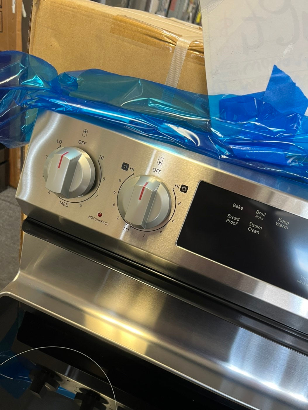 Open Box | Scratch & Dent Samsung Electric stove stainless steel, Bake broil,Bread proof,keep warm #Pw0240ML