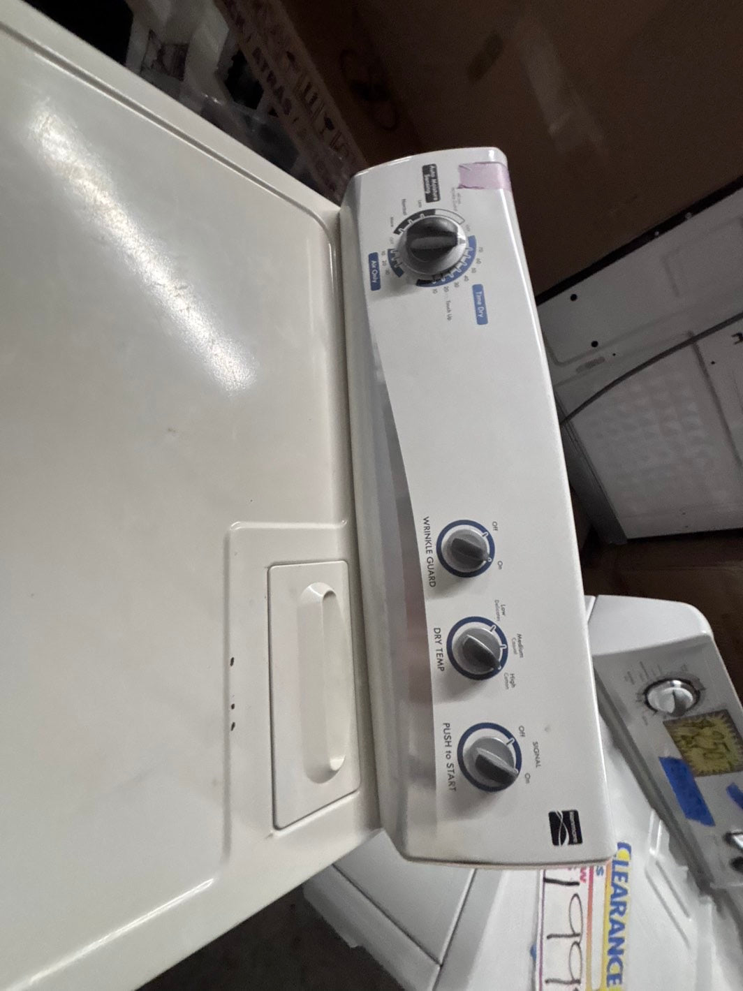 >clearance🔥kenmore used-refurbished top load dryer 29” electric 220v side x side large capacity /item number #DA9K2JL