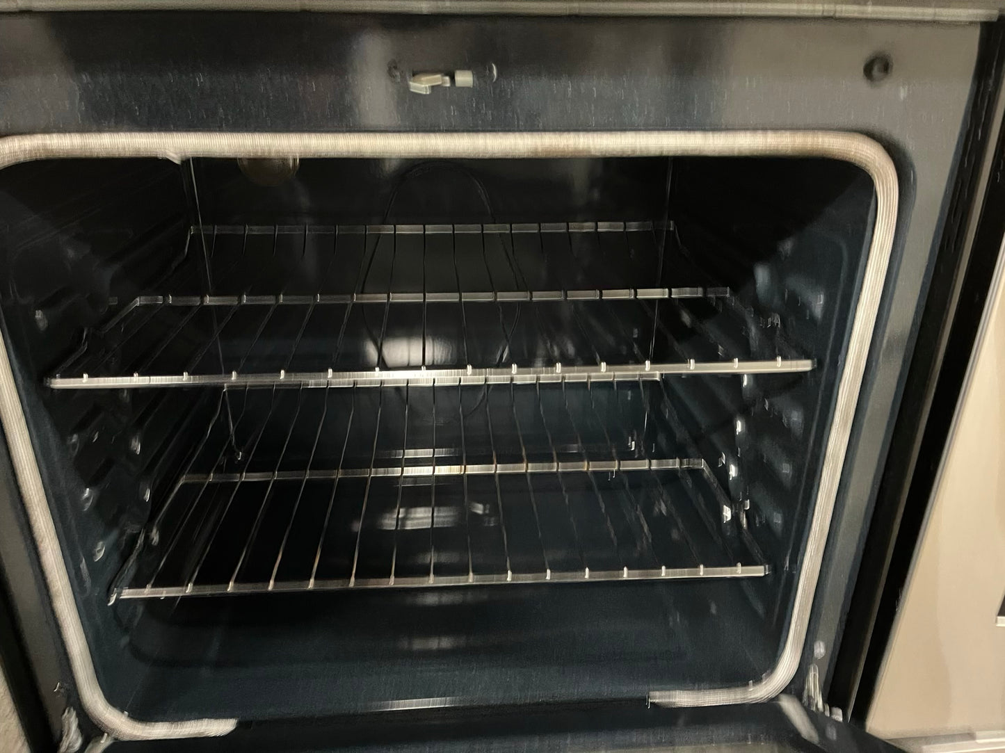 - Samsung glass top electric range 220v 4 burner bake broil fast boil steam clean Refurbished stainless steel 30" #ER318SB