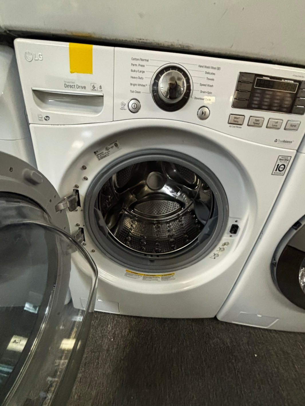 -📢black Friday sale 🦃 LG front load steam washer 4.5cu.ft large capacity stainless steel drum used-refurbished #FW156L