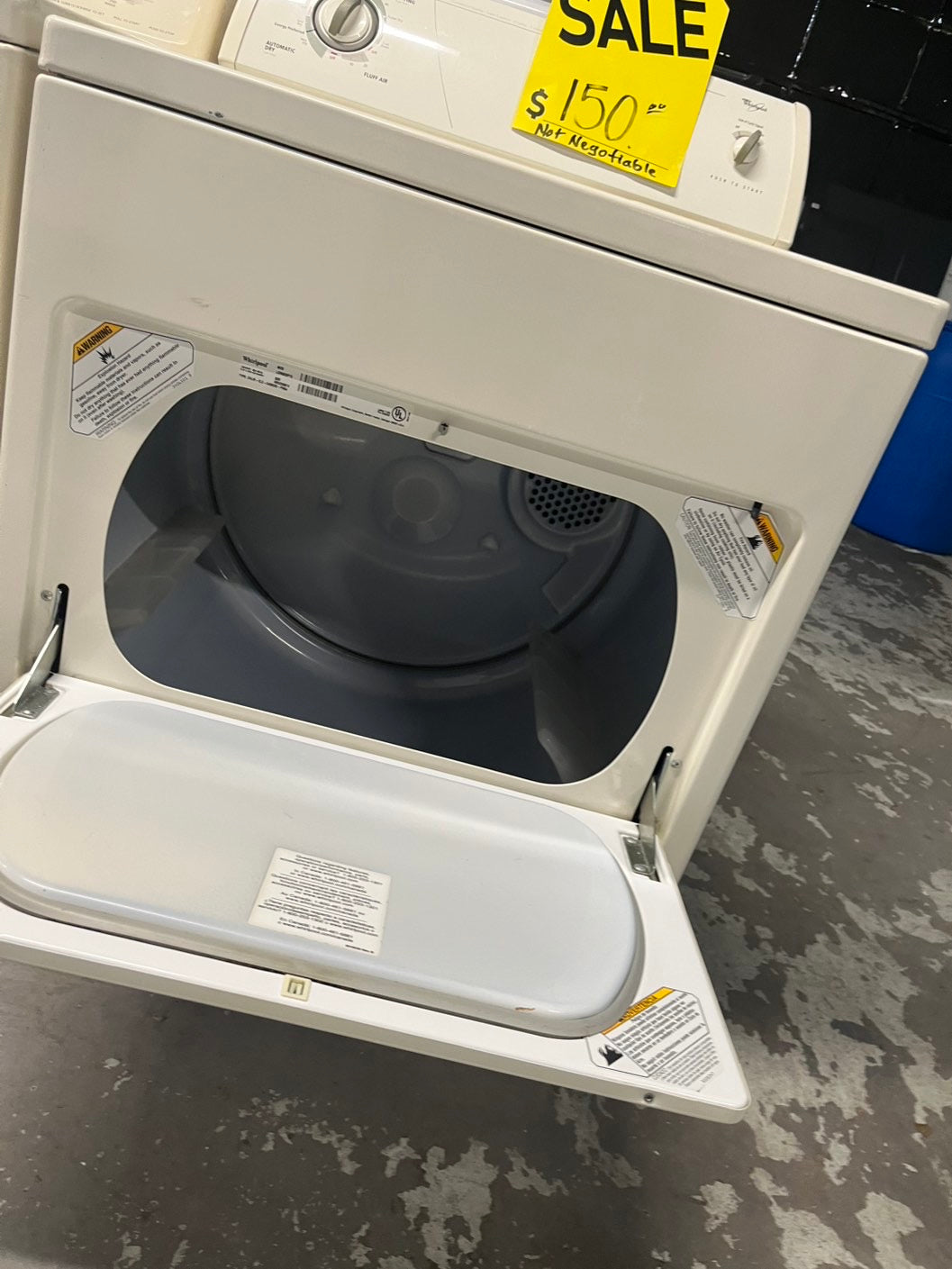 💥FLASH SALE⚡️Whirlpool Top load electric 220v dryer side x side #DEL23B