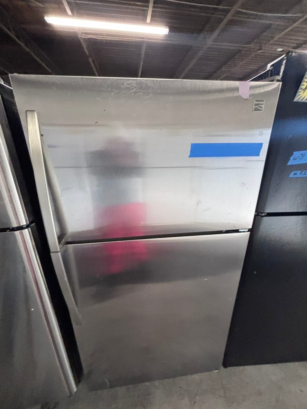 >special 🔥kenmore top freezer refrigerator stainless steel used-refurbished 33" #RFK44B