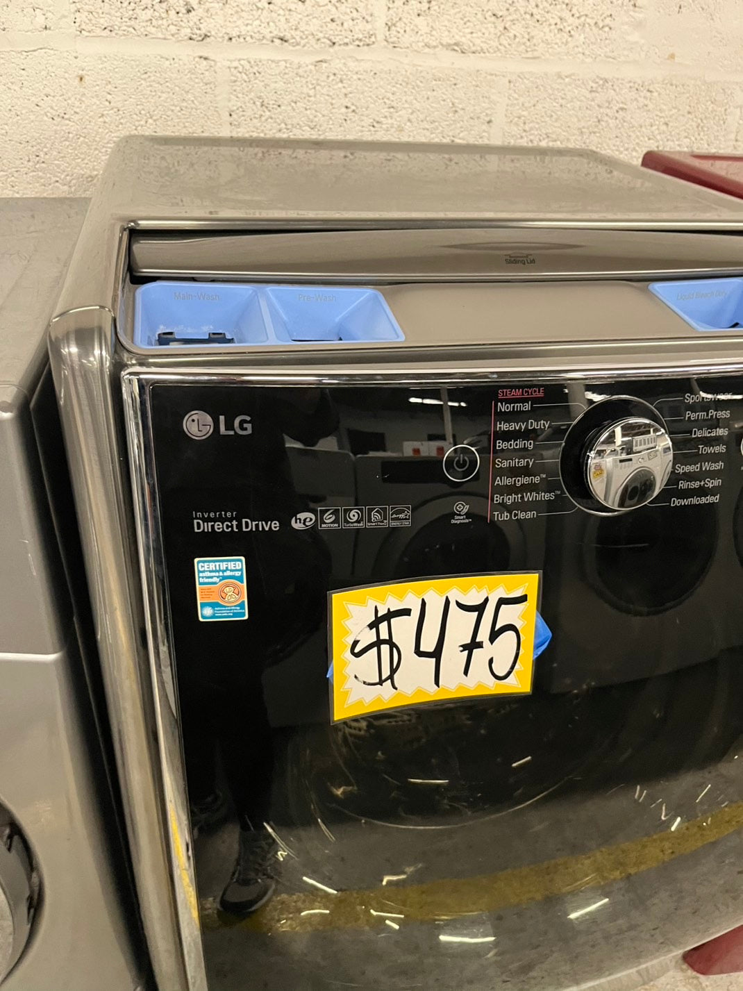 LG 4.5 cu. ft. Graphite Front Load Steam Washer 27-inch front load washer with 14 different programs and a 1,300 RPM operation #LFW45CBB