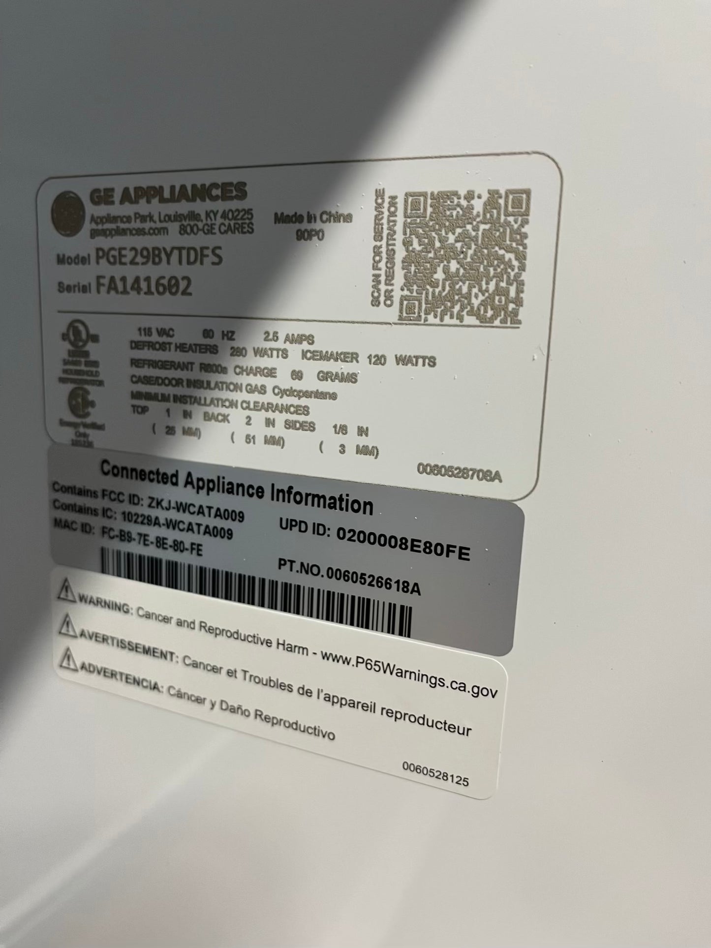 Open Box 📦 GE Four Door Refrigerator stainless steel w/ice water dispenser  double ice maker - Item number #RF625UB-TR 36” in