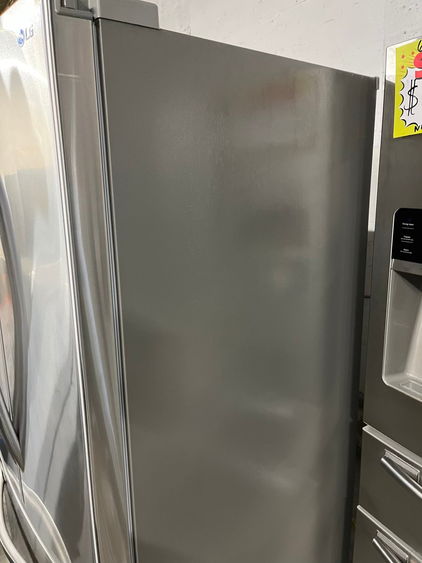 Used Refurbished LG French door refrigerator stainless steel w/ice water dispenser 33" #RF836LB-TR