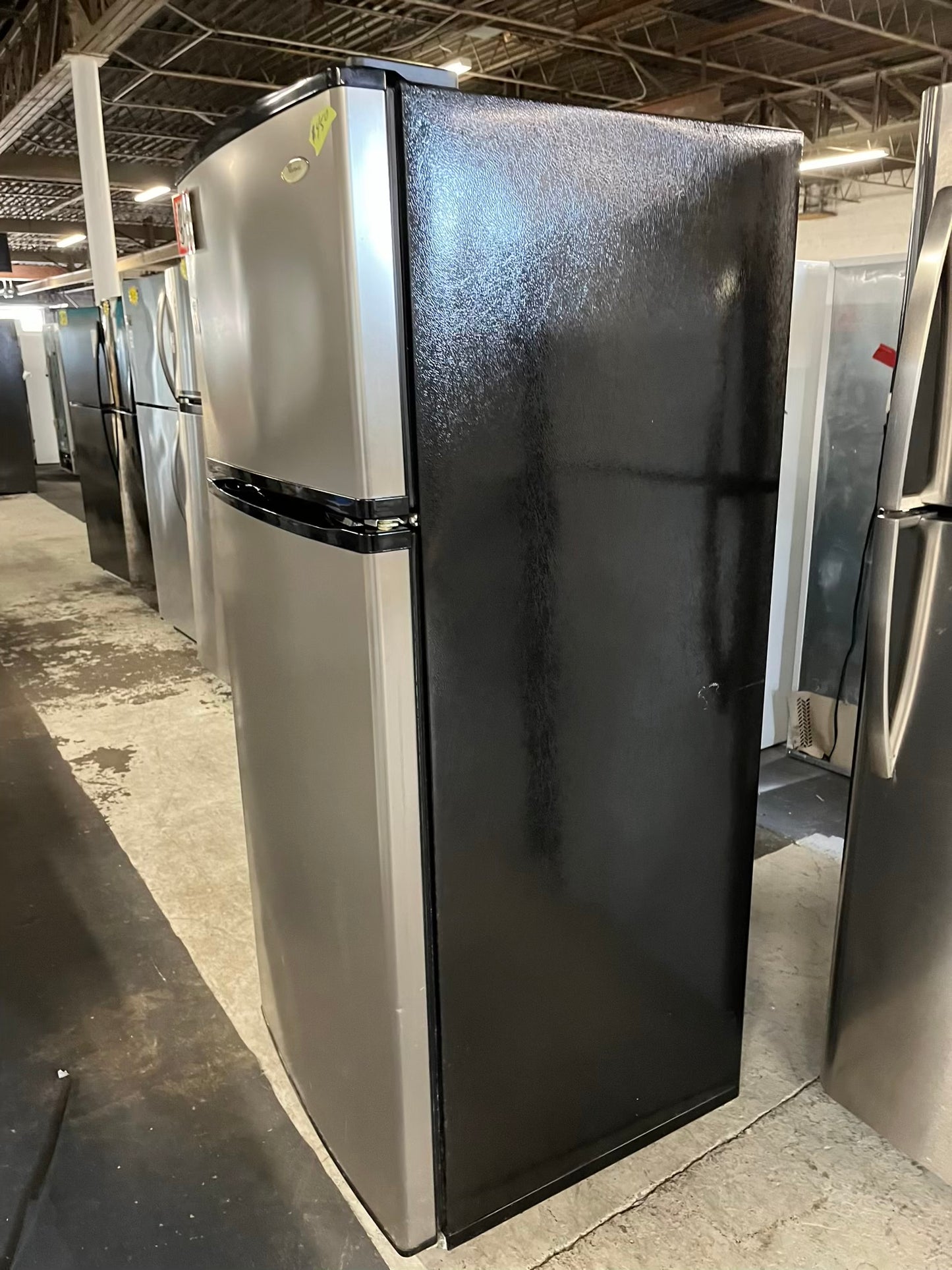 - Whirlpool top freezer refigerator stainless steel counter depth 28" #RF304YB