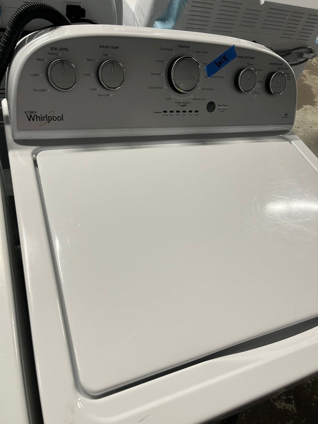 Whirlpool Top load washing machine w agitator 27" used-Refurbished #WWH41HB