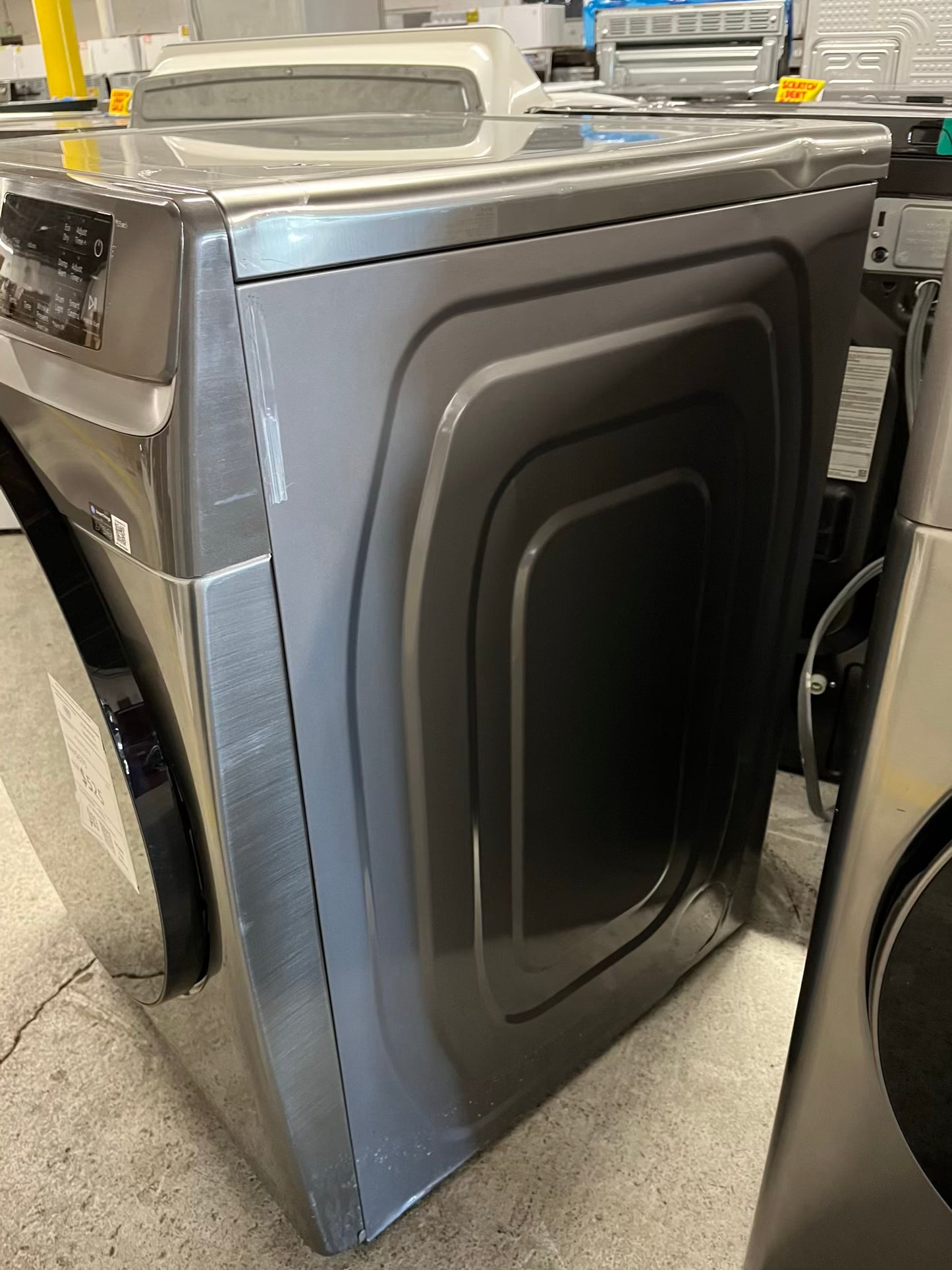 Open box | scratch & Samsung front load stackable dryer electric 220v stainless steel large capacity #ED398NB
