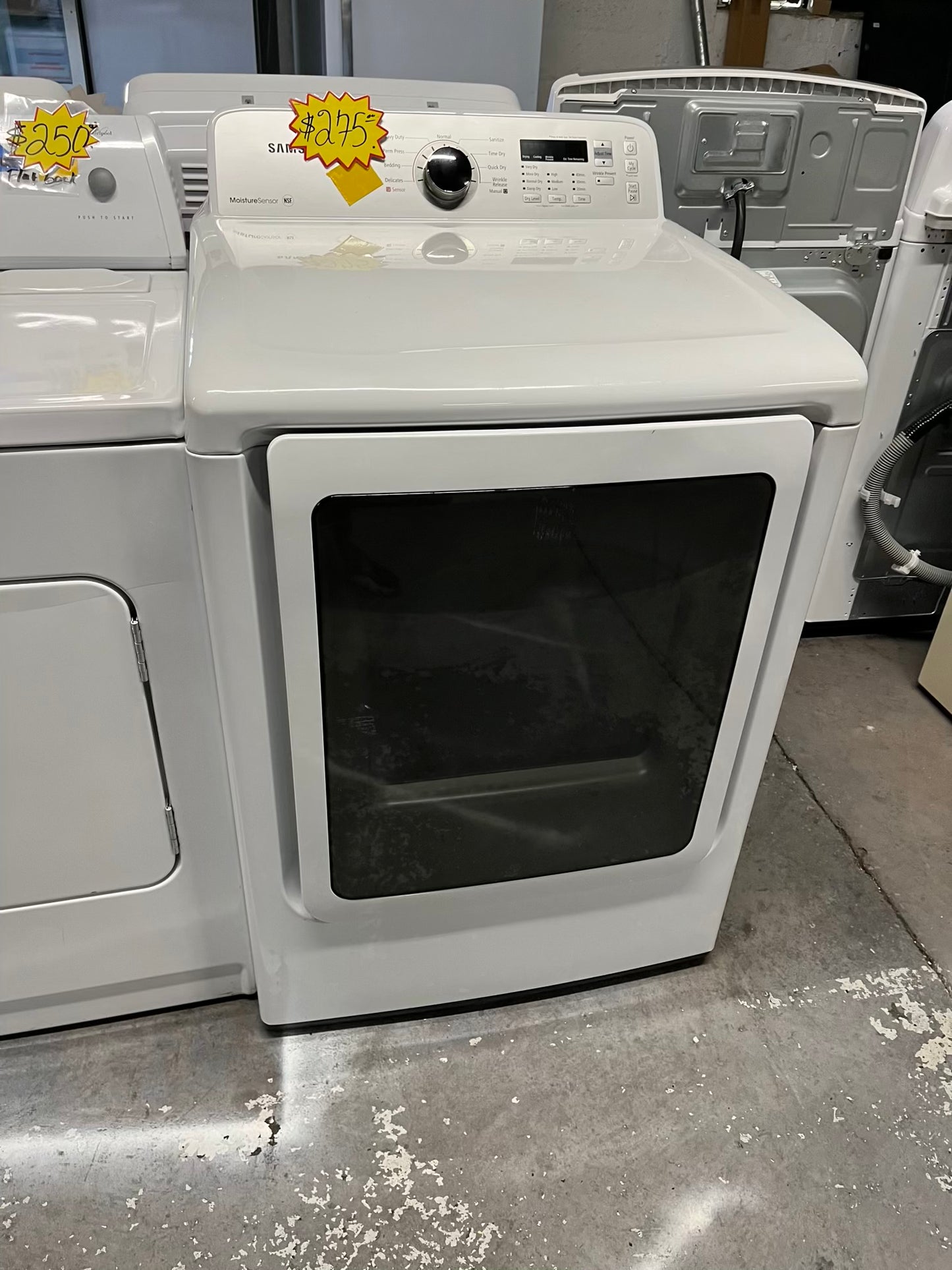 Samsung dryer side by side electric 220v large capacity 27" in Refurbished #ED785PB