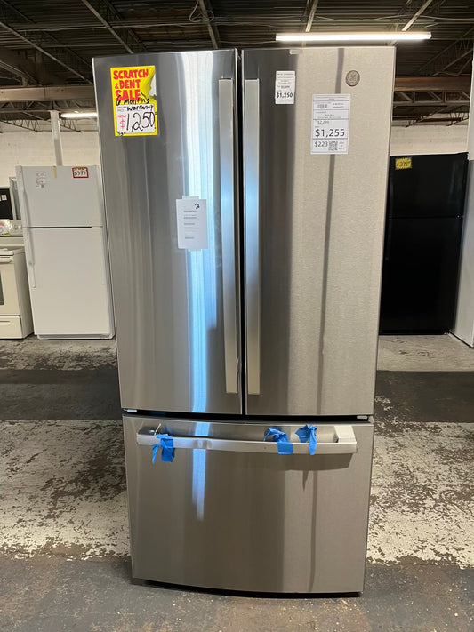 Open Box π¦ GE French Door Refrigerator stainless steel w/ice maker & water dispenser inside - Item number #RF624TB  33β ino