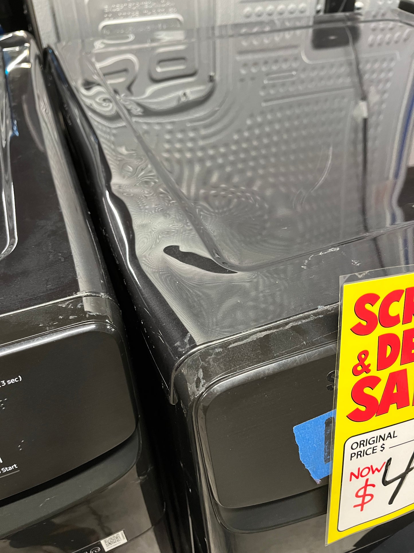 Open Box - Scratch & Dent Samsung - 7.5 Cu. Ft. Stackable Electric 220v Dryer with Sensor Dry - Fingerprint Resistant Black Stainless Steel 27" #ED487CB