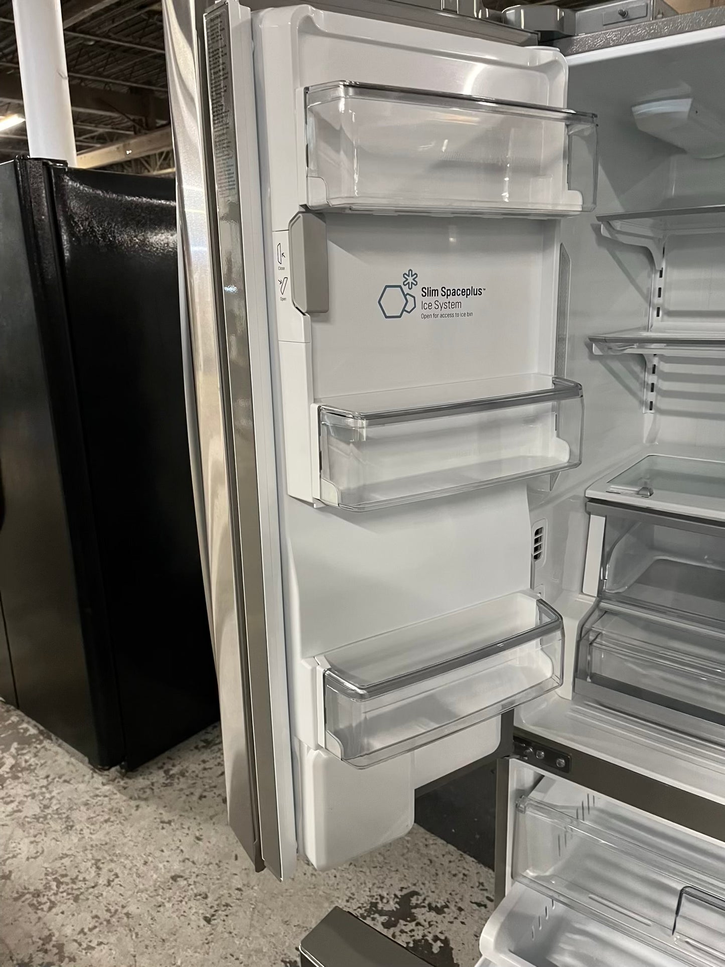 LG French door Refrigerator counter depth stainless steel w/ ice water dispenser 36" #RF392FB
