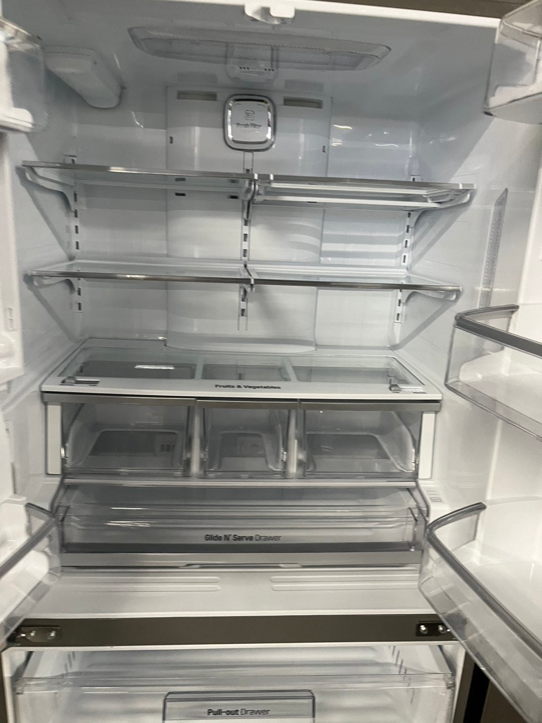 Used | Refurbished LG 36” Counter Depth french door refrigerator stainless steel w/Ice & water dispenser 36" 24 cu.ft # RF24LG0B