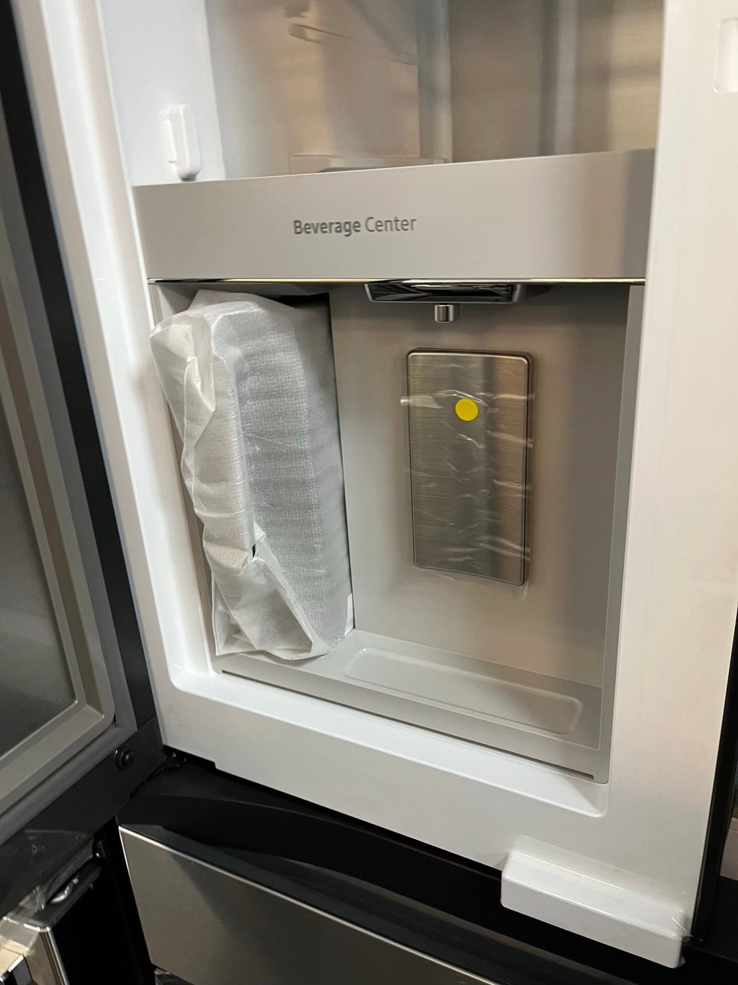 Open Box Samsung counter depth 5-door Refrigerator stainless steel w/ice maker & beverage center 36" #RF560WL