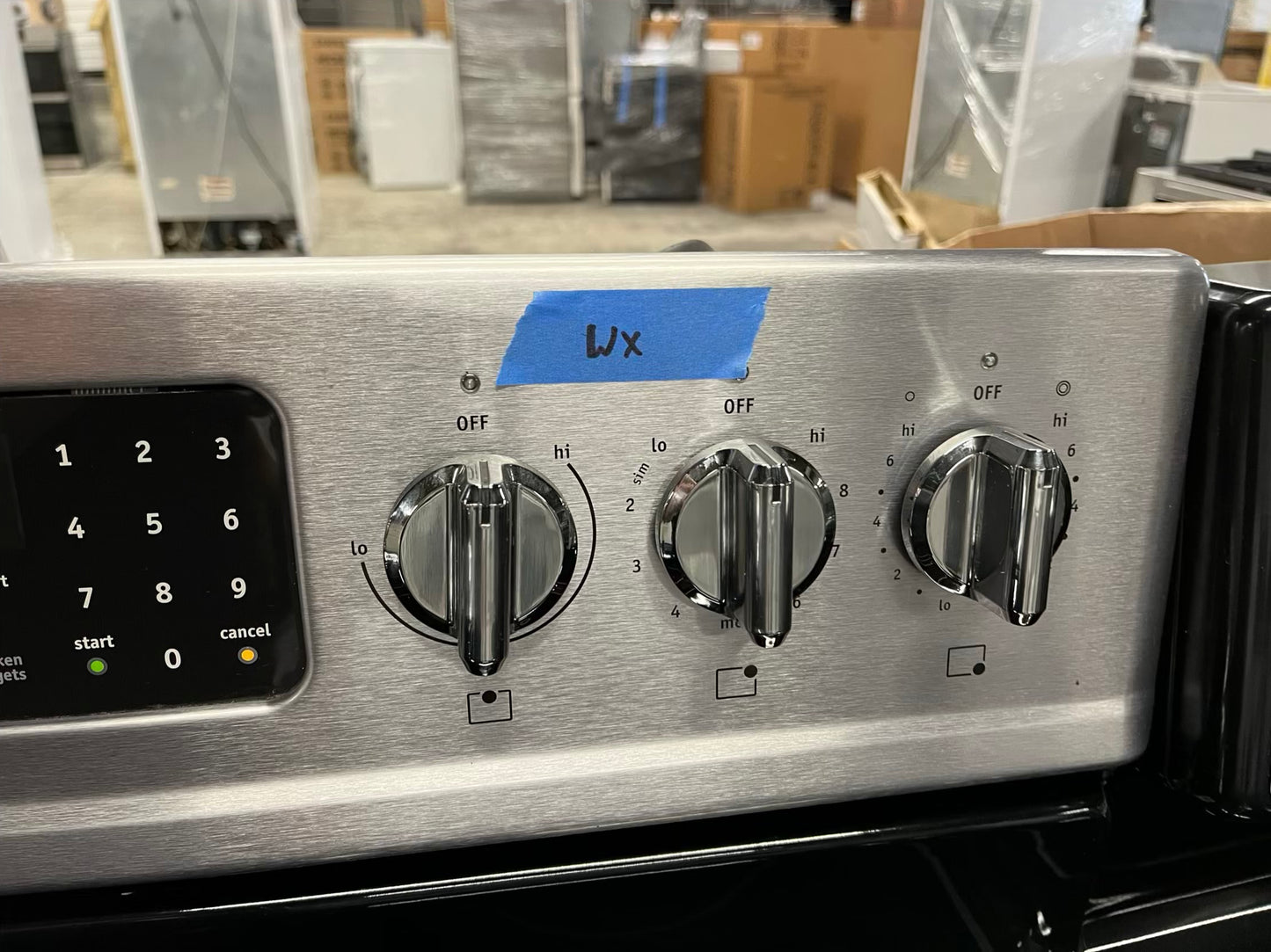Frigidaire Gallery electric 220v range 5 burner warm zone convection bake broil self clean stainless steel 30" #ER518DB