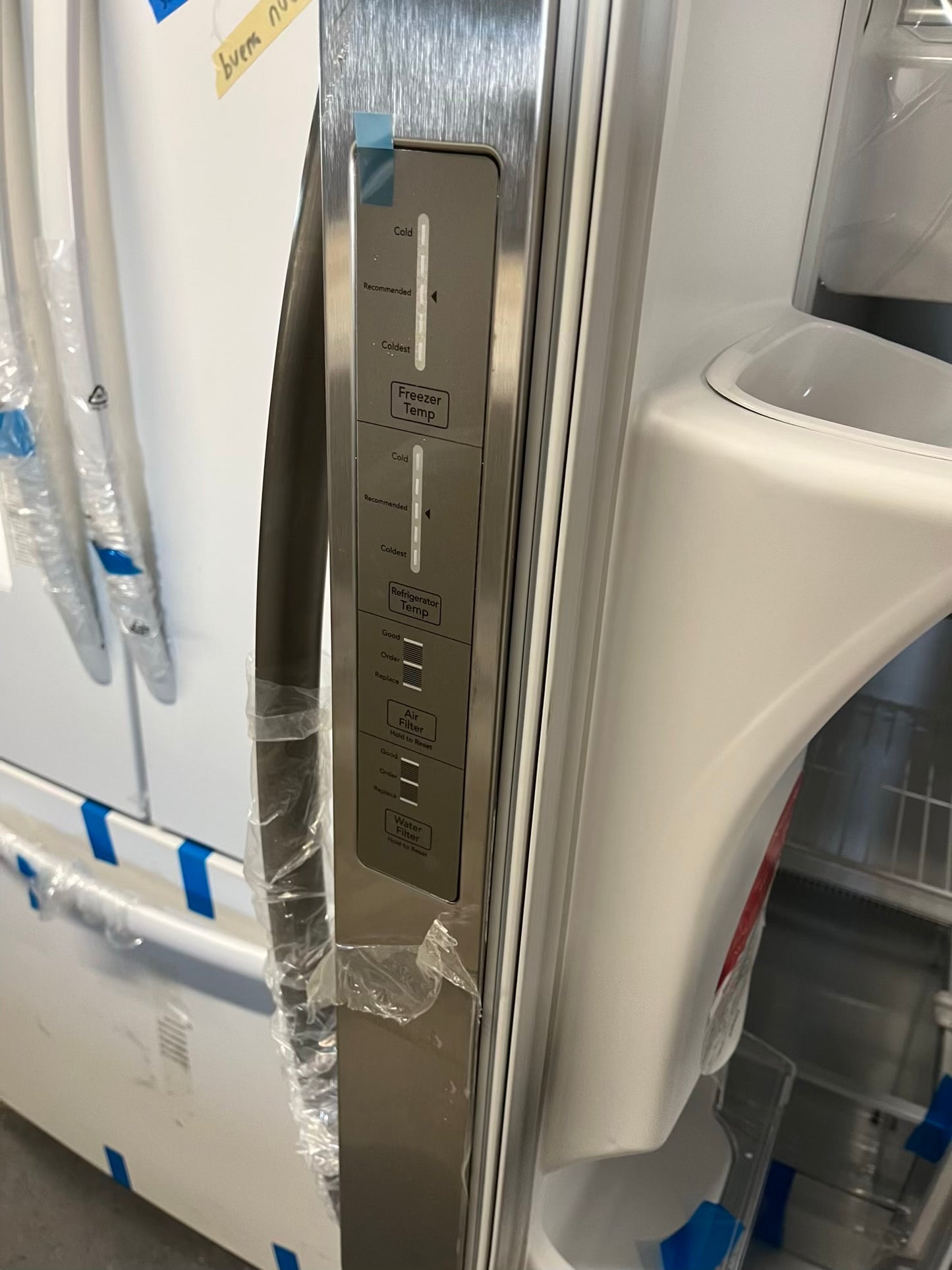 Open Box 📦 | scratch & dent Frigidaire side x side refrigerator w/ice water dispenser inside stainless steel 36" #RF875VB