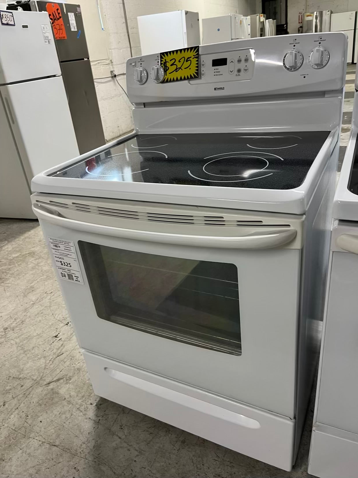 Kenmore electric range 220v bake broil in white Refurbished 30" #ER174HB