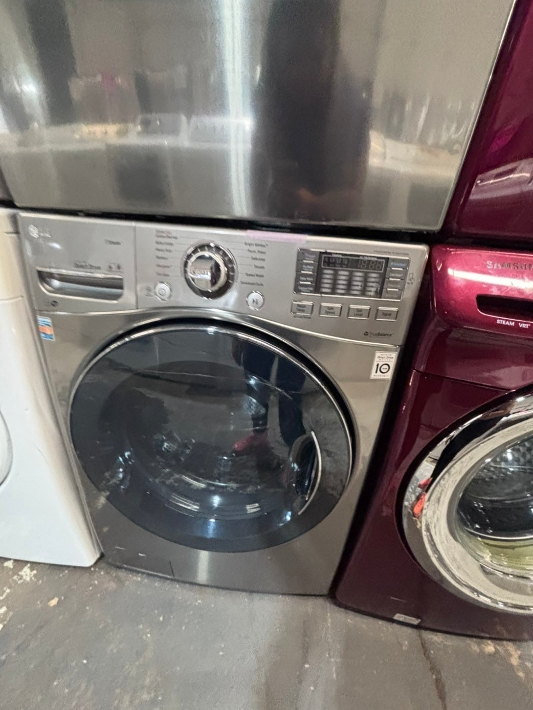 >* July 4th special 🇺🇸LG washer & dryer mix & match steam set electric 220v front load stackable or side by side - sensor dry in gray #WED89SET