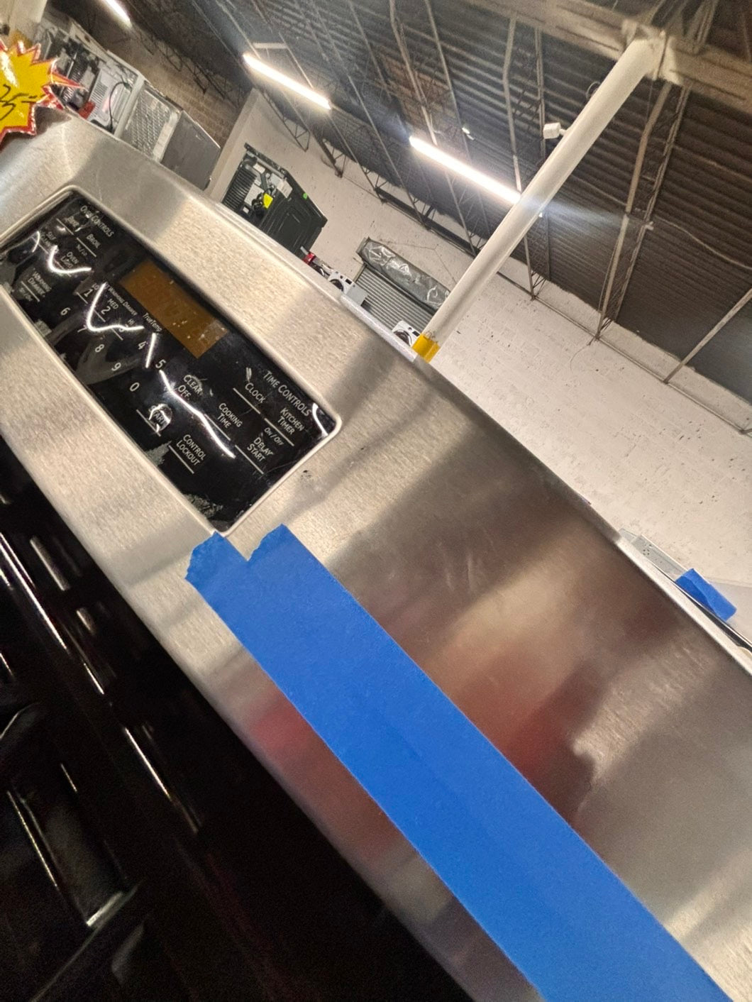 >GE Gas range convection oven 5 burner bake broil self clean in stainless steel -used-Refurbished 30” #GS657B