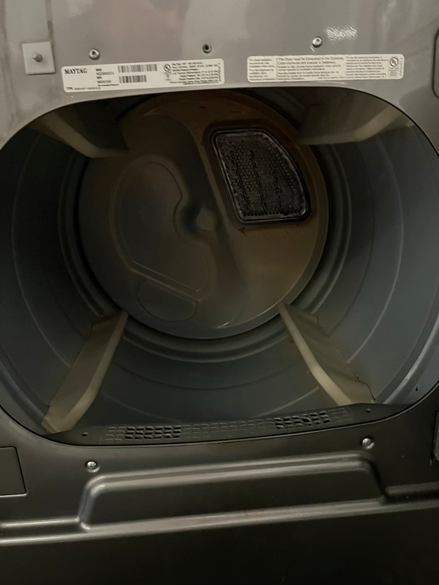 - Maytag large capacity jumbo side GAS dryer stainless steel 29" Refurbished #GD853FB