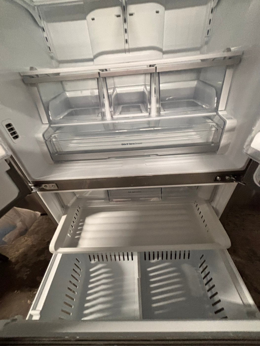 >sale🔥LG French door Refrigerator counter depth stainless steel w/ ice water dispenser great condition 36" used-refurbished #KVAW24B