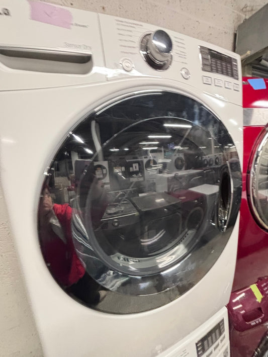 >special sale 💥LG washer 4.0cu ft & dryer 7.5 cu ft mix & match set electric 220v front load stackable or side by side - sensor dry He in white #WDX67L