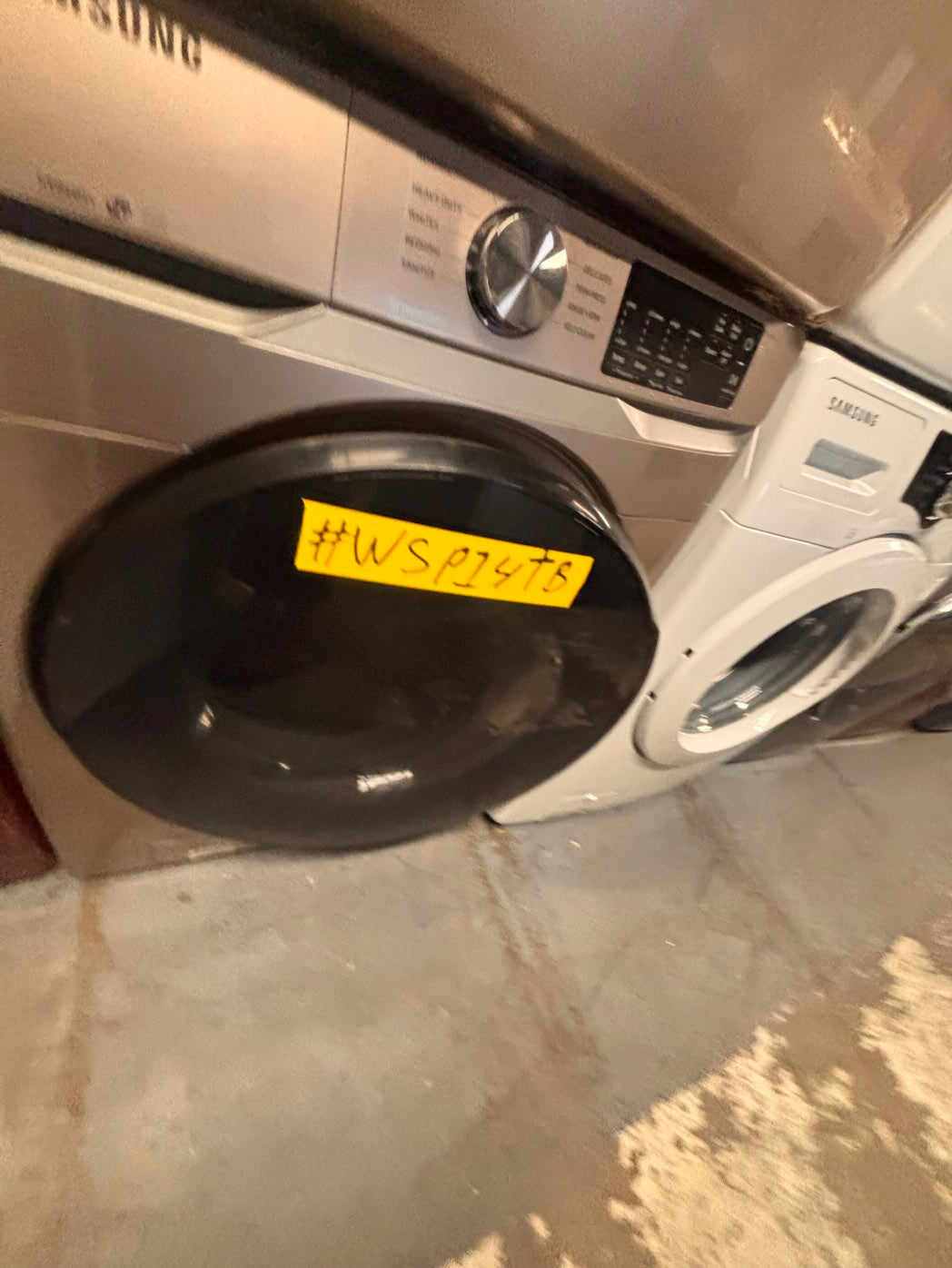 } samsung washer & dryer set electric 220v front load stackable or side by side working 💯 with warranty - sensor dry in Tuscan (champagne color ) #ALSK1ZET
