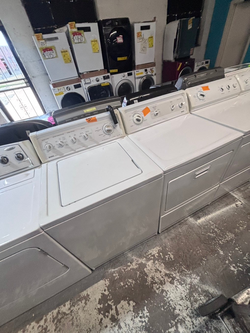 }sale 🔥🔥KENKORE top load washer with agitator & electric dryer 220v set top load side by side working 💯 with warranty top load side by side #SKR62YB