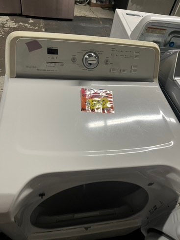 - Maytag Bravos Large Capacity Top load electric 220v dryer side x side Refurbished #EDLCB